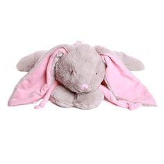 Мягкая игрушка Кролик 45 см серый/розовый Lapkin