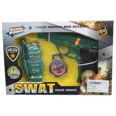 Игр.набор Военный, в комплекте: предметов 3шт., тестовые эл.пит.LR44*3шт., коробка Наша Игрушка 631-6