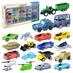 Набор машин Oubaoloon 20 моделей, в коробке (P911-A)