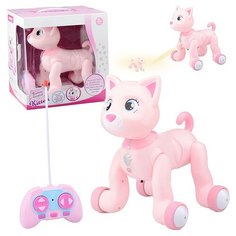 Интерактивная игрушка Oubaoloon Кошка, р/у, 27 MHz, с проектором, звук, в коробке (1036A)