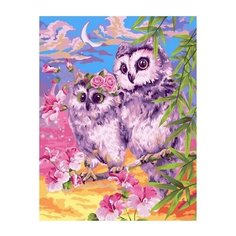 Картина по номерам Paintboy GX 39088 Совы на охоте , холст на подрамнике 40х50см