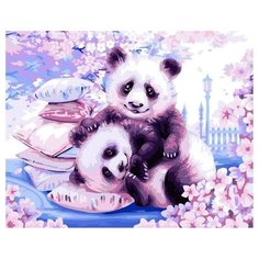 Картина по номерам Paintboy GX 39085 Сладкий сон панды , холст на подрамнике 40х50см