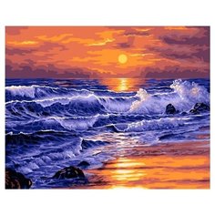 Картина по номерам Paintboy GX 39011 Морской закат , холст на подрамнике 40х50см