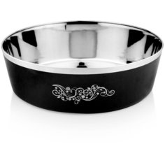 Миска Lilli Pet METAL STAR It`s black для животных, 820мл, черная