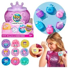 Pikmi Pops (Moose) Pikmi Pops Набор-сюрприз "Cheeki Puff", фиолетовый флакон с короной Peru / 75469