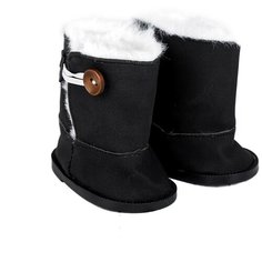 Сапоги для куклы «Пуговка», длина подошвы: 8 см, цвет чёрный Сима ленд