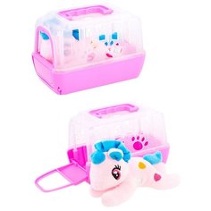 Белая лошадка пони в домике-переноске Panawealth Inter Holdings