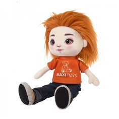 Игрушка мягкая "Кукла Бориска в Футболке и Джинсах" Maxitoys