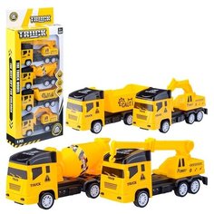 Набор машин Oubaoloon Строительная техника, 4 шт, в коробке (868-1)
