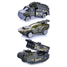 Набор машин Play Smart "Военная техника", в коробке (6672)