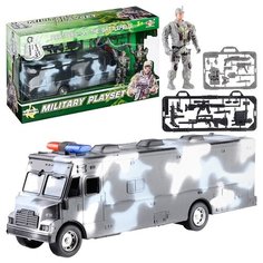 Набор военной техники Oubaoloon с солдатиками, в коробке (81-23G)