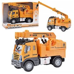 Строительная техника Oubaoloon с краном, инерционная, в коробке (6259K3)