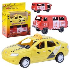 Набор машин Oubaoloon с микроавтобусом, в коробке (J1900-5)