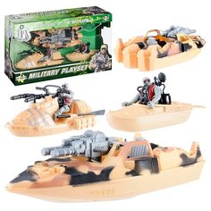 Набор военной техники Oubaoloon с солдатиками, в коробке (81-23E)