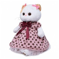 Мягкая игрушка Basik&Ko "Ли-Ли в розовом платье в горох", 27 см Basik&Co