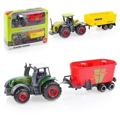 Машина Play Smart "Спецтехника", с прицепом, в коробке (6664)