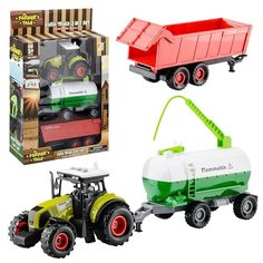 Трактор Oubaoloon с прицепом, в коробке (550-17E)