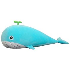 Мягкая игрушка 80см Детская игрушка в подарок / Плюшевая игрушка для детей Кит (Голубой) Pastila