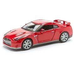Bburago Машинка металлическая Nissan GT-R (R35) Street fire 2009, 1:32, красная