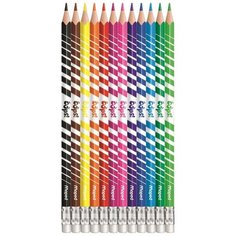 Карандаши цветные Maped Colorpeps Oops 12 цветов трехгранные c ластиком