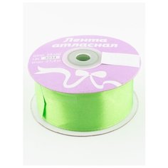 Лента атласная 1 1/2" 38 мм.( уп.27,4 м.), Гамма, 3034 гр.салатовый Ideal
