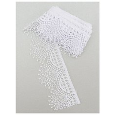 Кружево гипюр 55мм. (1,6 м.), TR.SUN.01, IDEAL, 01 БЕЛЫЙ