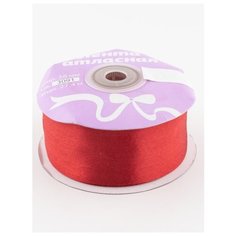 Лента атласная 1 1/2" 38 мм.( уп.27,4 м.), Гамма, 3091 т.красный Ideal