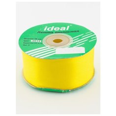 Лента атласная 1 1/2" 38 мм.( уп.27,4 м.), Гамма, 3014 желтый Ideal