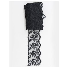 Кружево капроновое ширина 45мм (2,0м.), TBS.30010, IDEAL, 039 черный