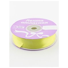 Лента атласная 3/4" 20мм.(уп.27,4 м.), IDEAL, 3036 св.салатовый