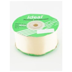 Лента атласная 1 1/2" 38 мм.( уп.27,4 м.), Гамма, 3004 св.кремовый Ideal