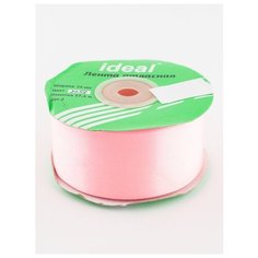 Лента атласная 1 1/2" 38 мм.( уп.27,4 м.), Гамма, 3053 св.розовый Ideal