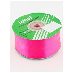 Лента атласная 1 1/2" 38 мм.( уп.27,4 м.), Гамма, 3080 ярк.розовый Ideal