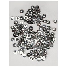 Пайетки 8мм, 50г., TBY-FLK032, IDEAL, серебрянный