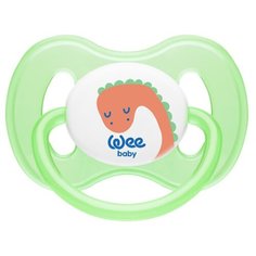 WeeBaby ортодонт. соска-пустышка BUTTERFLY, с рождения, зеленая