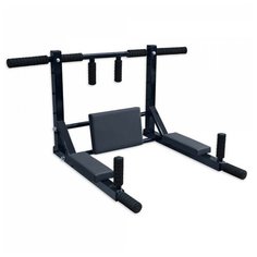 Турник 3в1ом ЛАЙТ профиль 40х40, черный, черные подушки Sport Target