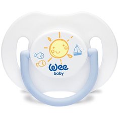 WeeBaby Дневная ортодонт. Соска-Пустышка с колпачком, с рождения, Синяя