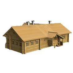 Сборная модель СВмодель Домик Петра I из Архангельска XVIII век, Масштаб 1:72, C1205