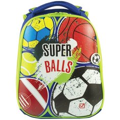 BRAUBERG Ранец Premium Супер-мячи, синий