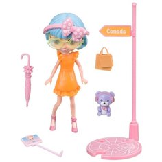Игровой набор Bondibon куколка OLY путешественница, 11.5 см, BB4311