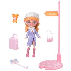 Игровой набор Bondibon куколка OLY путешественница, 11.5 см, BB4314