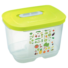 Tupperware Контейнер "Умный холодильник" высокий 1800 мл, 19x14 см, прозрачный/зеленый