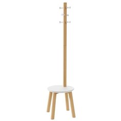 Напольная вешалка Umbra Pillar Stool white/natural