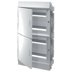 Распределительный шкаф ABB Mistral41 72 мод., IP41, встраиваемый, термопласт, белая дверь, 1SLM004102A1110