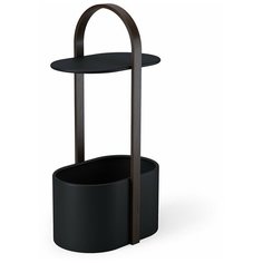 Приставной столик с отсеком для хранения Bellwood чёрный-орех Umbra