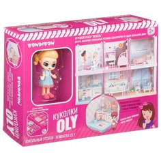 Игровой набор Bondibon "Мебель", Кукольный уголок Спальня (ВВ4492)