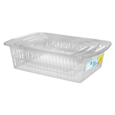 Набор корзин Plast Team NP5007ПР-7 универсальных 3 по цене 2, 30*20см; 37*25см; 46*31см, прозрачный