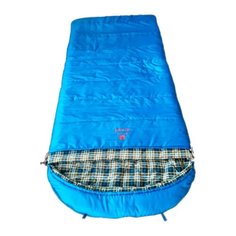 Спальный мешок Btrace Broad blue с левой стороны