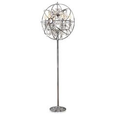 Торшер Foucaults orb crystal LOFT1896FT