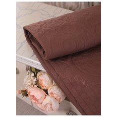 Покрывало декоративное стёганое FLAUM HOME COLOR CHOCOLATE, 200x240